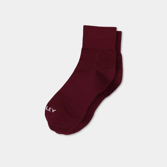 Tilley: Ankle Travel Sock Burgundy