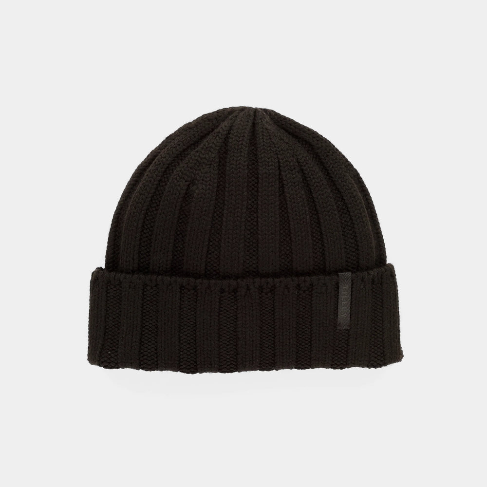 Tilley Chunky Ribbed Beanie Black