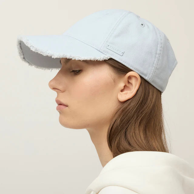 Tilley Hat-Fringe Wanderer Cap Ice Blue