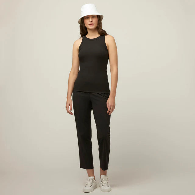 Tilley: High Neck Rib Tank Black