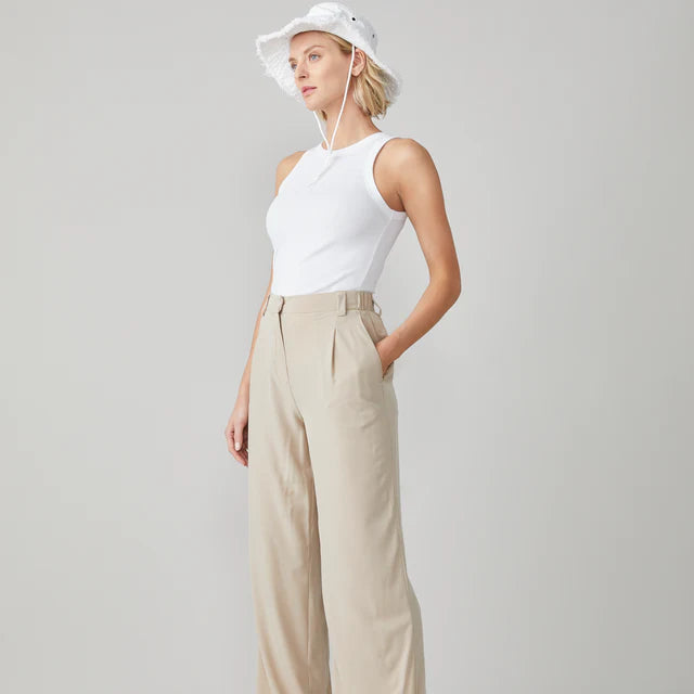 Tilley: High Neck Rib Tank White