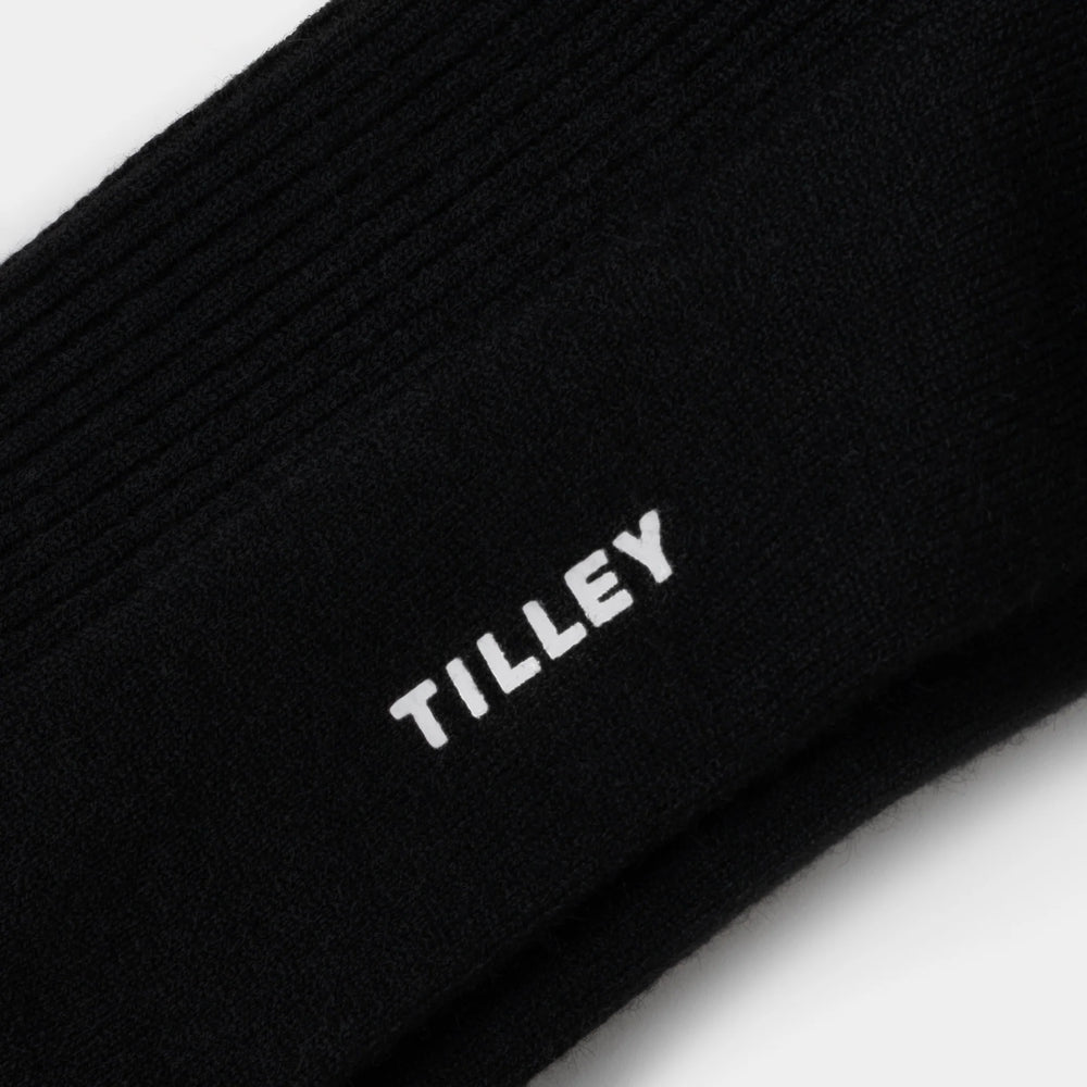 Tilley Knee High Variegated Sock Black