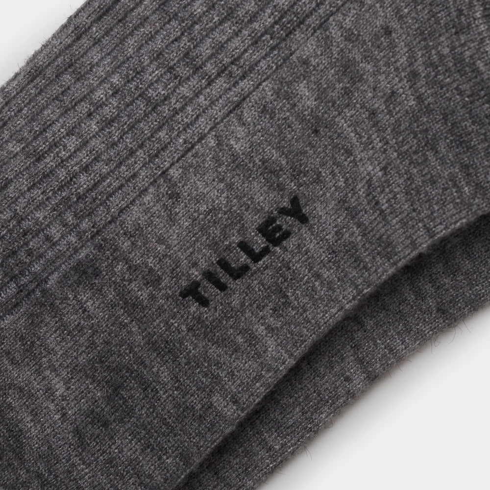 Tilley: Knee High Variegated Sock Grey Mix