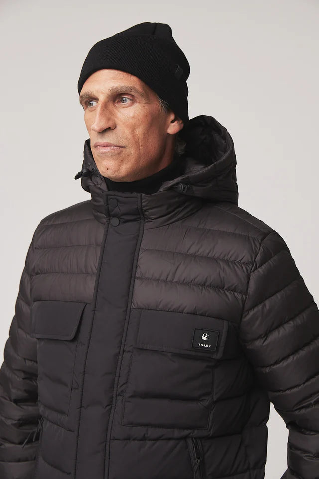 Tilley: Mens 2 Tone Puffer Black