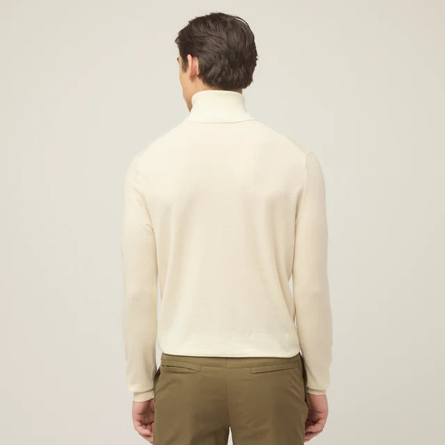 Tilley: Mens Stretch Merino Turtleneck Cream