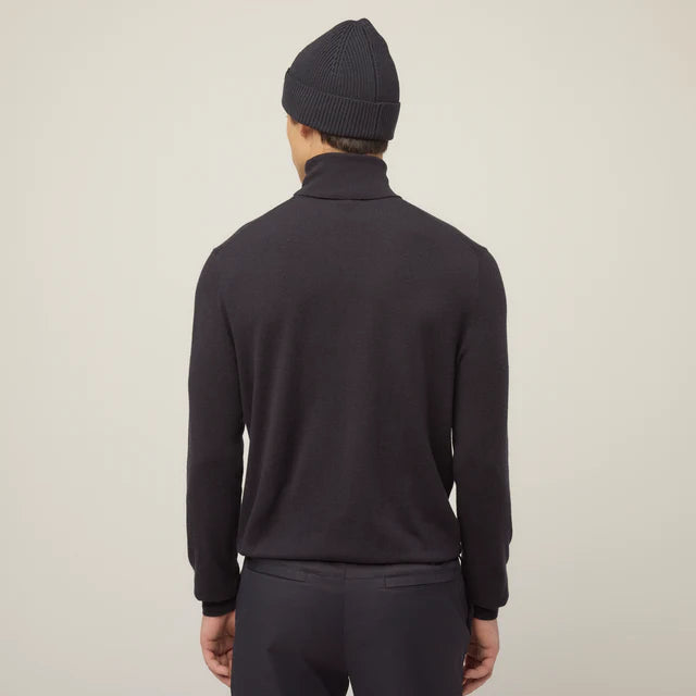 Tilley: Mens Stretch Merino Turtleneck Navy