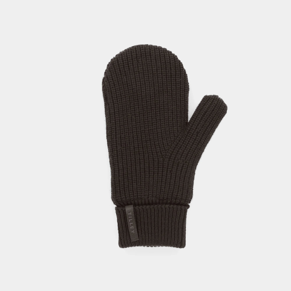 Tilley Merino Mittens Black Face