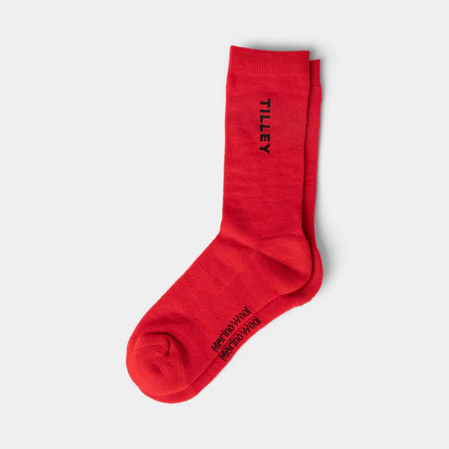 Tilley: Merino Outdoor Sock Red