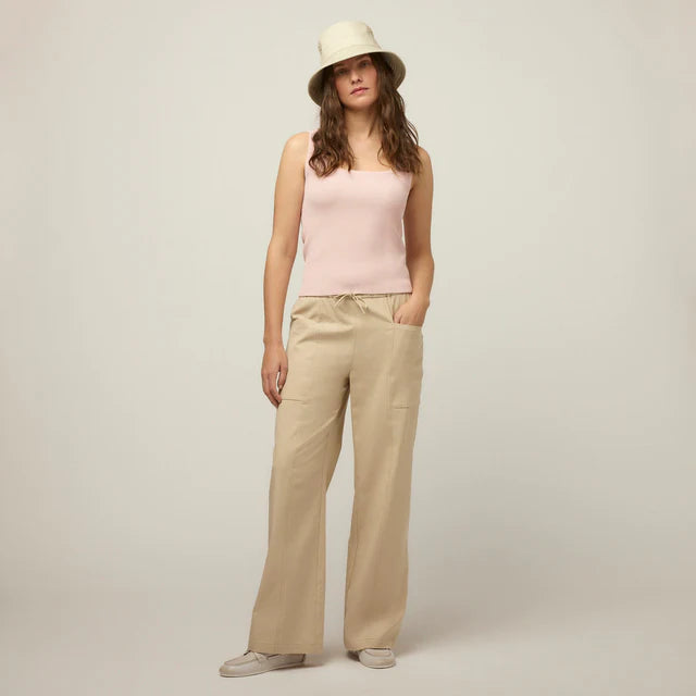 Tilley: Pull On Wide Pant Safari Tan
