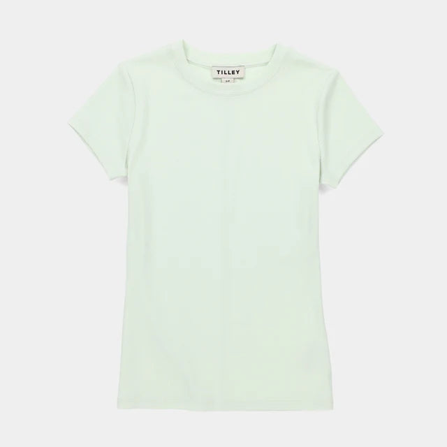 Tilley: Rib Short Sleeve Tee Pale Mint