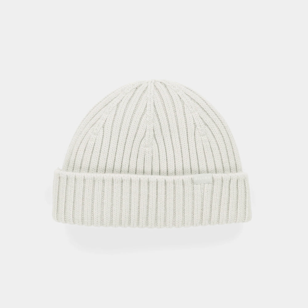 Tilley: Hat-Ribbed Skully Beanie Silver Grey
