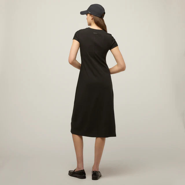 Tilley: Short Sleeve Rib Tee Dress Black