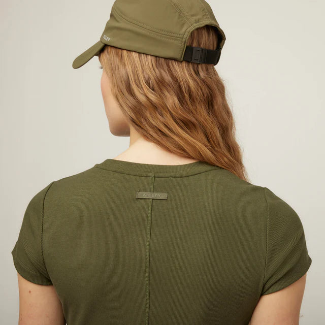 Tilley: Short Sleeve Rib Tee Dress Thyme Green