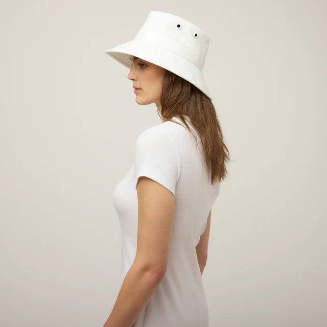 Tilley: Short Sleeve Rib Tee Dress White