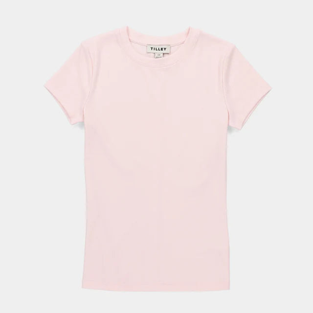 Tilley: Short Sleeve Rib Tee Light Pink