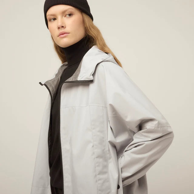 Tilley: Unisex Hooded Packable Poncho Light Grey