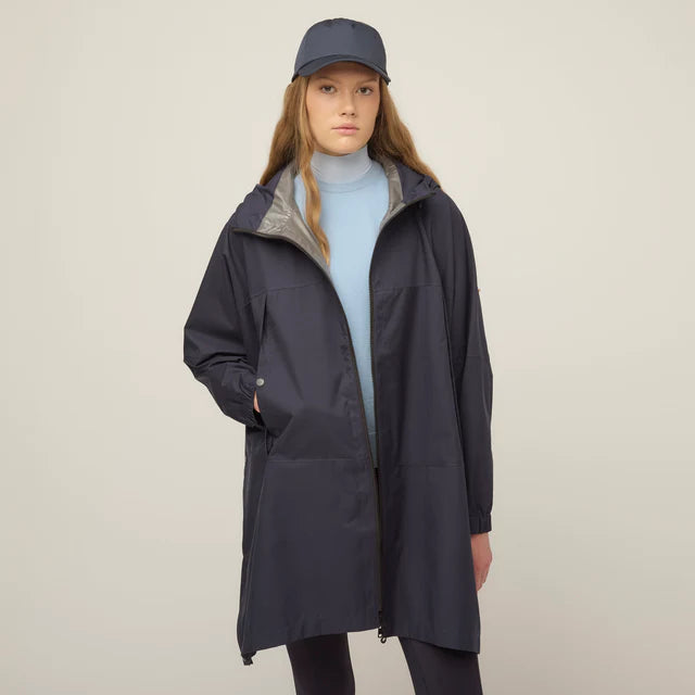 Tilley: Unisex Hooded Packable Poncho Navy