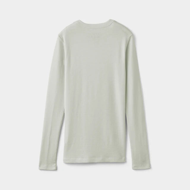 Tilley: Womens Long Sleeve Rib Merino Tee Cream