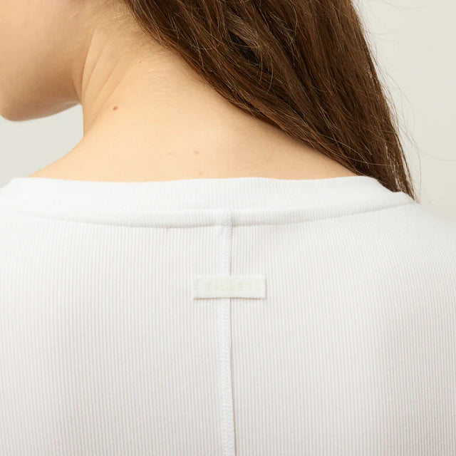 Tilley: Womens Long Sleeve Tencel Rib Tee White