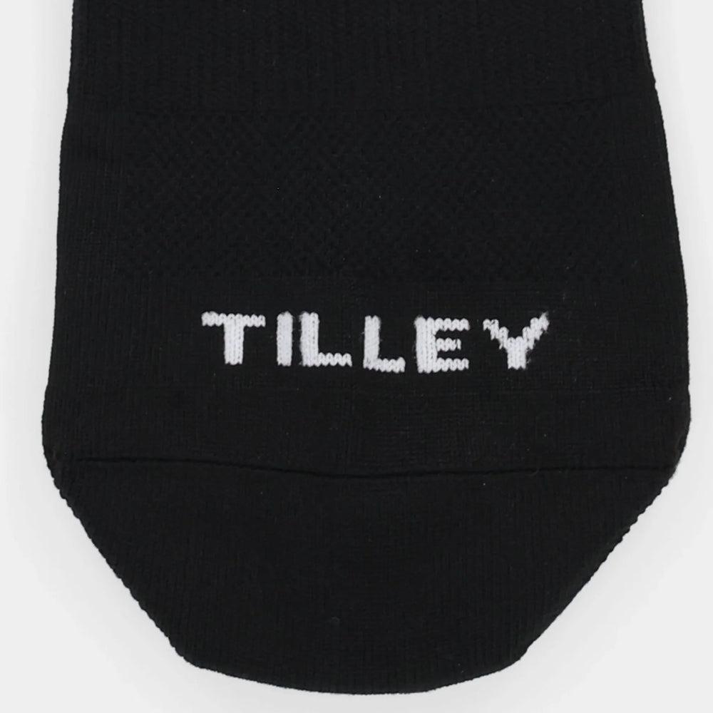 Tilley: Travel No-Show Sock Black
