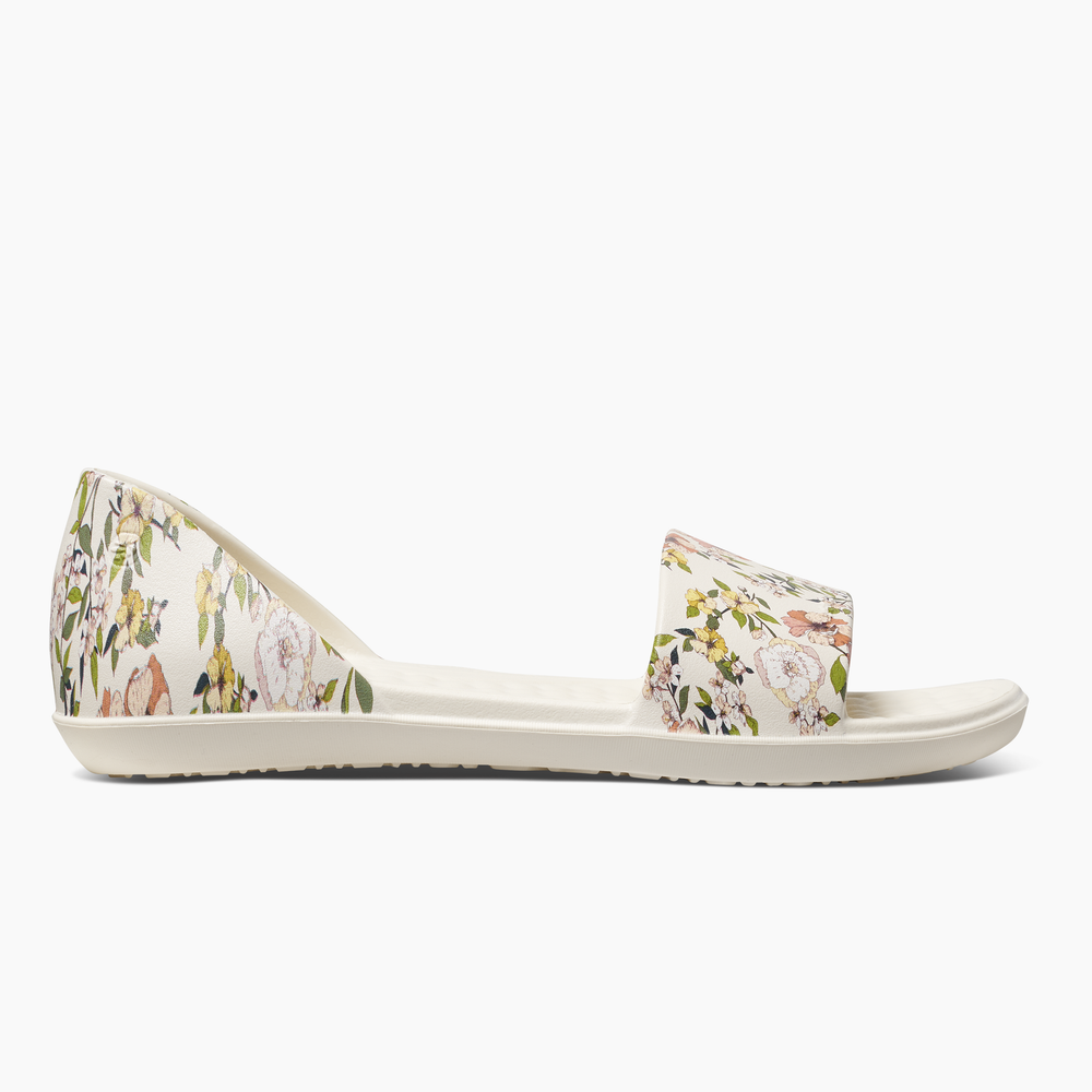 Joybees Friday Flat - Bone/Summer Floral