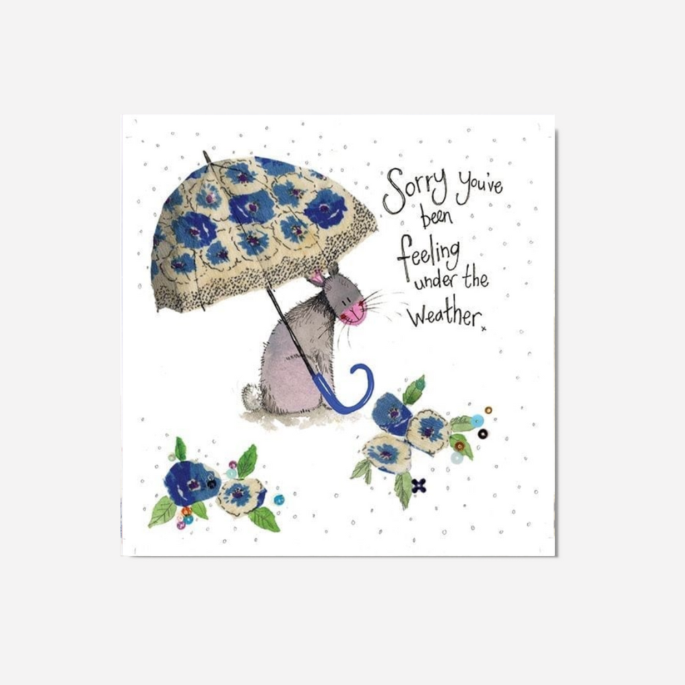 Alex Clark Large Card - Umbrella Get Well