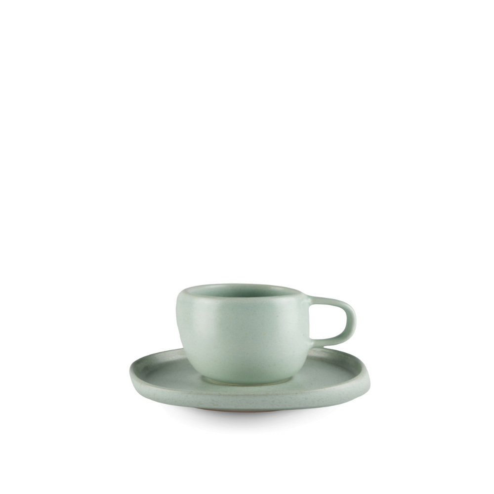 Uno Teal Teacup & Saucer