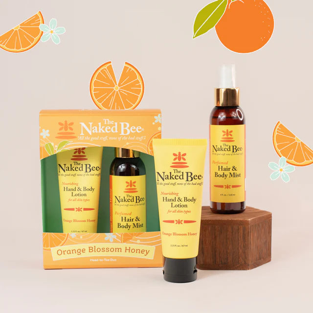 Naked Bee Orange Blossom Honey Head to Toe Duo Gift Set