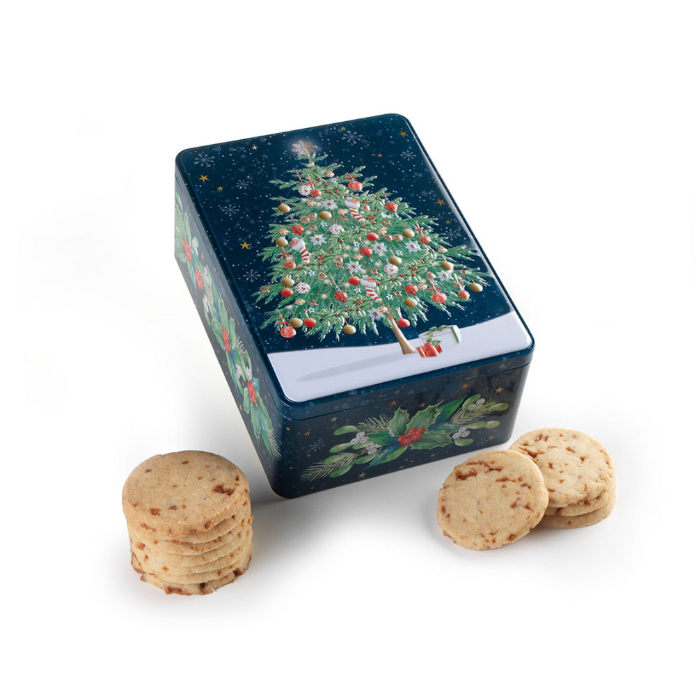 Farmhouse Biscuits Christmas Tree Rectangle Tin