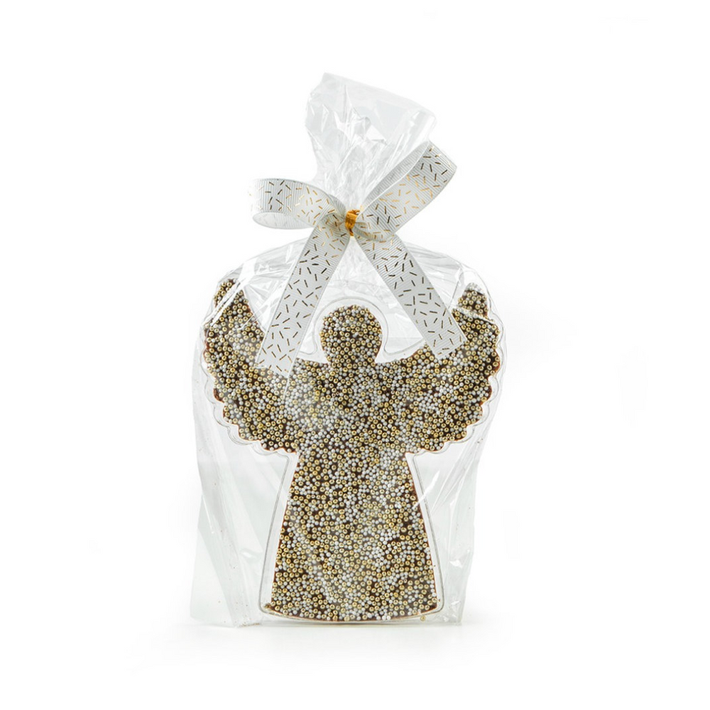 Sparkle Chocolate Gold Angel Ornament