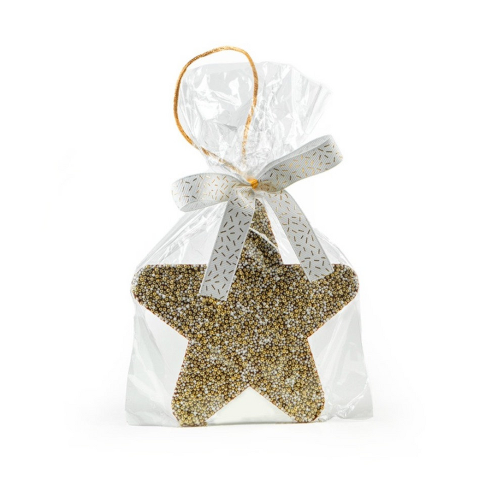 Sparkle Chocolate Gold Star Ornament