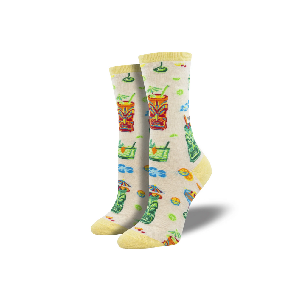 Socksmith Tiki Drinks - Ivory Heather