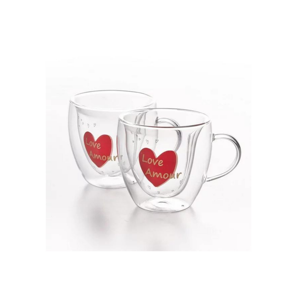 The Double Double Amour Coffee Cup 2pc 250ML