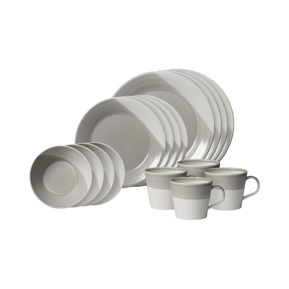 .Royal Doulton Bowls of Plenty Grey 16 piece set