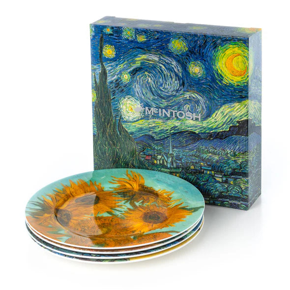 Van Gogh Dessert Plates Set of 4