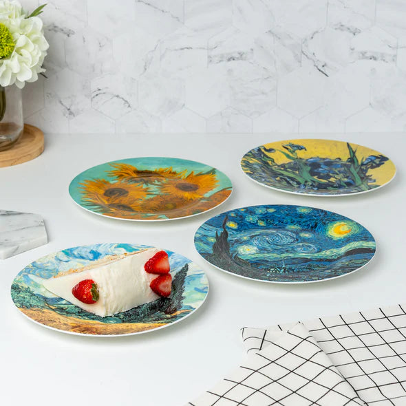 Van Gogh Dessert Plates Set of 4