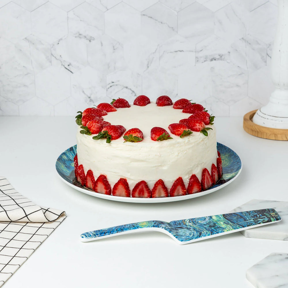 Van Gogh Starry Night Cake Plate & Server