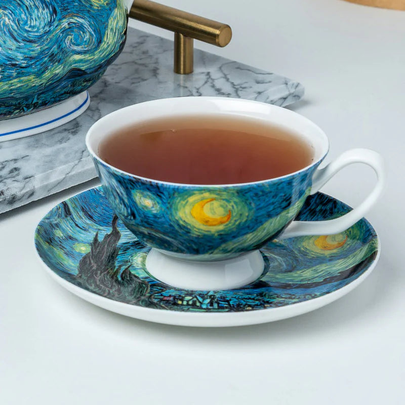 Van Gogh Teacup & Saucer Starry Night