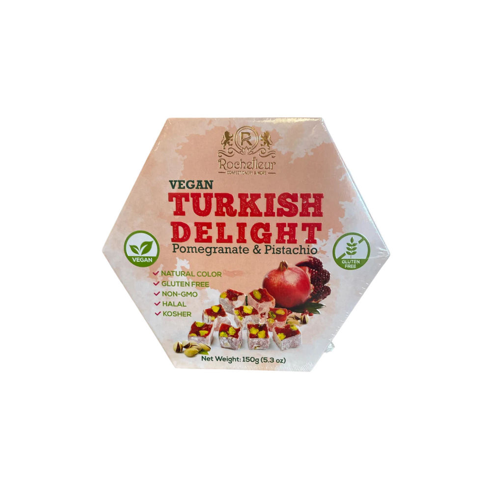 Vegan Turkish Delight Pomegranate & Pistachio 150g