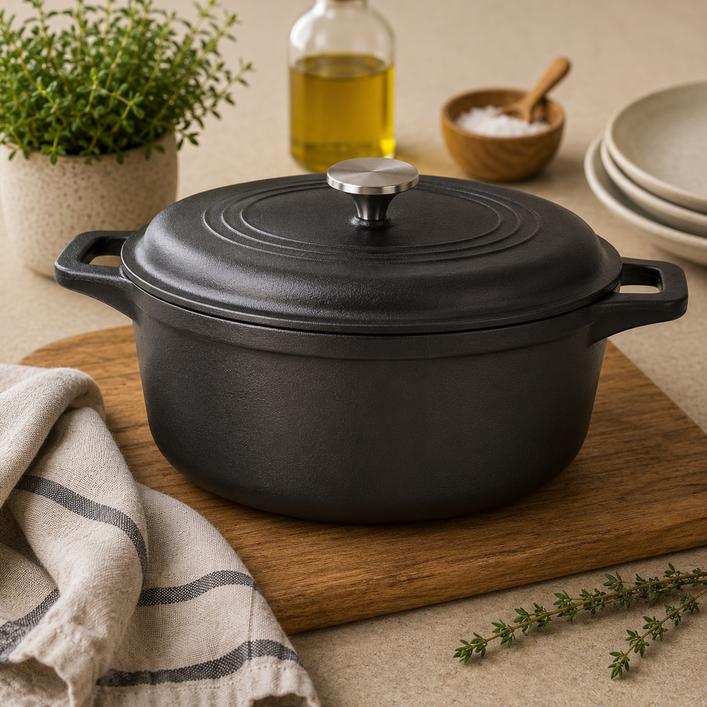 Victoria Cast Iron Dutch Oven 3.8L