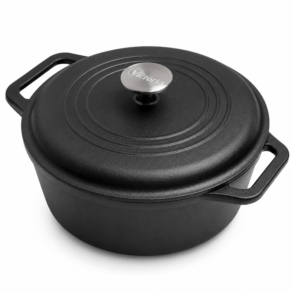 Victoria Cast Iron Dutch Oven 3.8L
