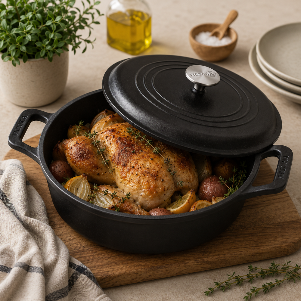 Victoria Cast Iron Dutch Oven 6.6L
