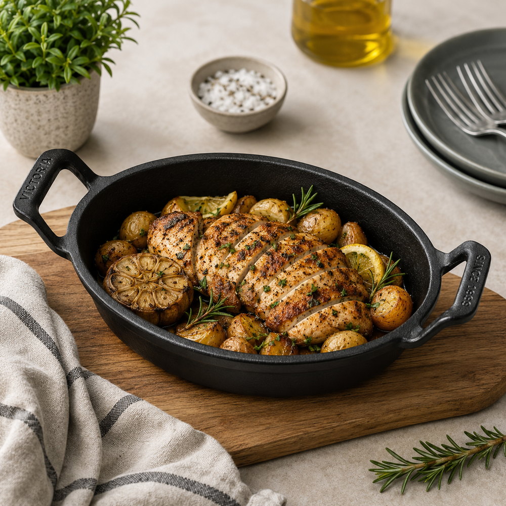 Victoria Cast Iron Mini Oval Baker