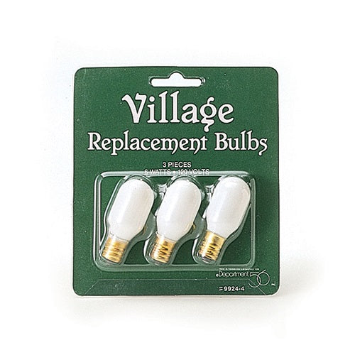 Village Accessories-Village Replacement LIghtbulb (Set of 3)