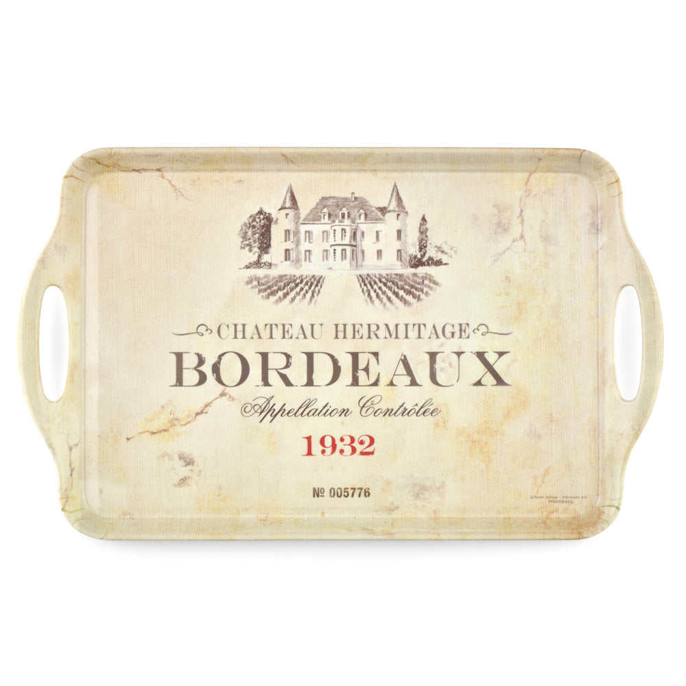 Vin de France Large Handled Melamine Tray