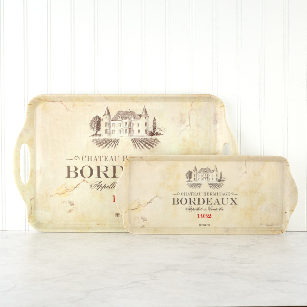 Vin de France Large Handled Melamine Tray