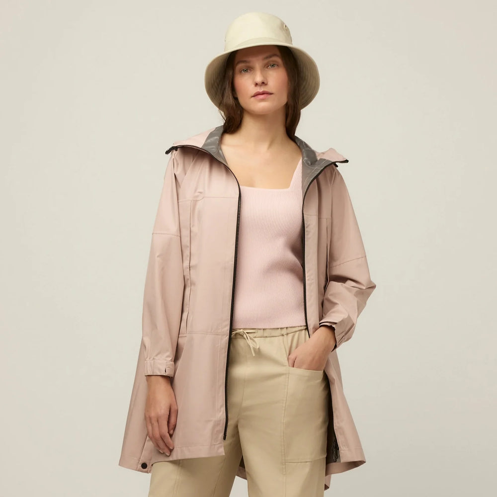 Tilley Packable Hooded  Poncho Light Pink