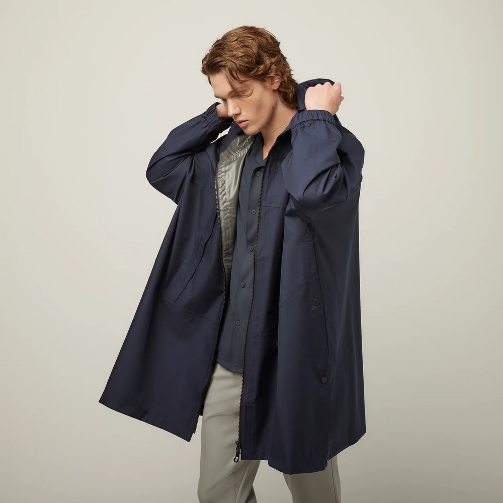 Tilley Packable Hooded  Poncho Navy
