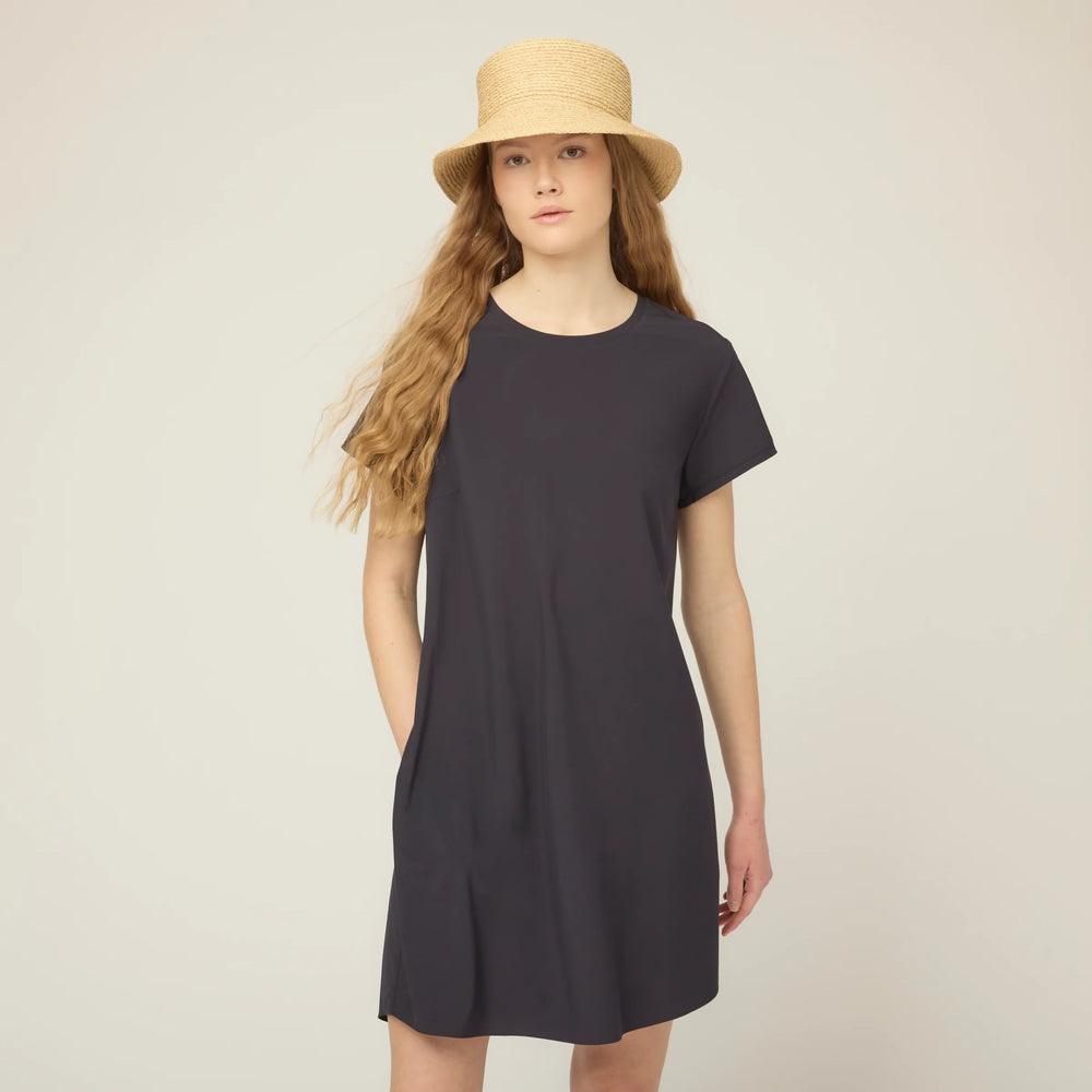 Tilley Tech Slk Tee Dress Navy