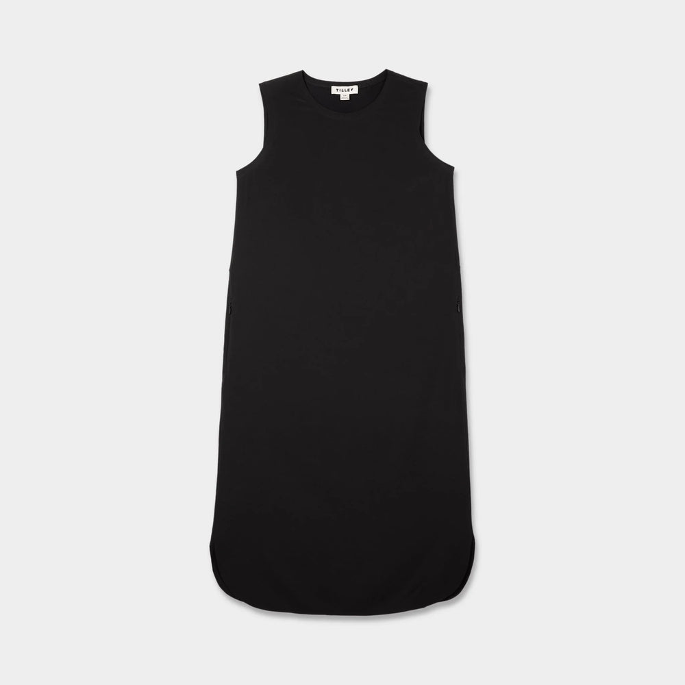 Tilley Tech Slk Midi Dress Black
